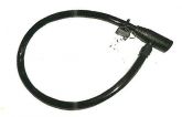 Cadeado cabo de aço 60cm c/chave