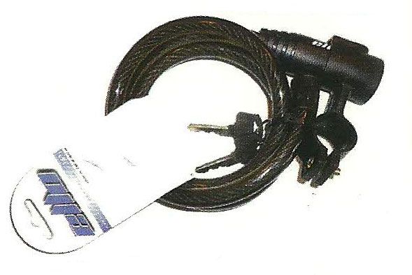 Cadeado espiral c/sup. 12mm/1m