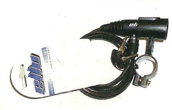 Cadeado espiral c/sup. 6mm/1m